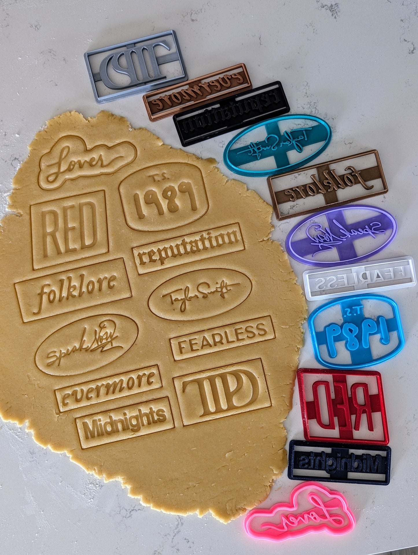 Taylor Swift Albums set of 12 cookie cutters