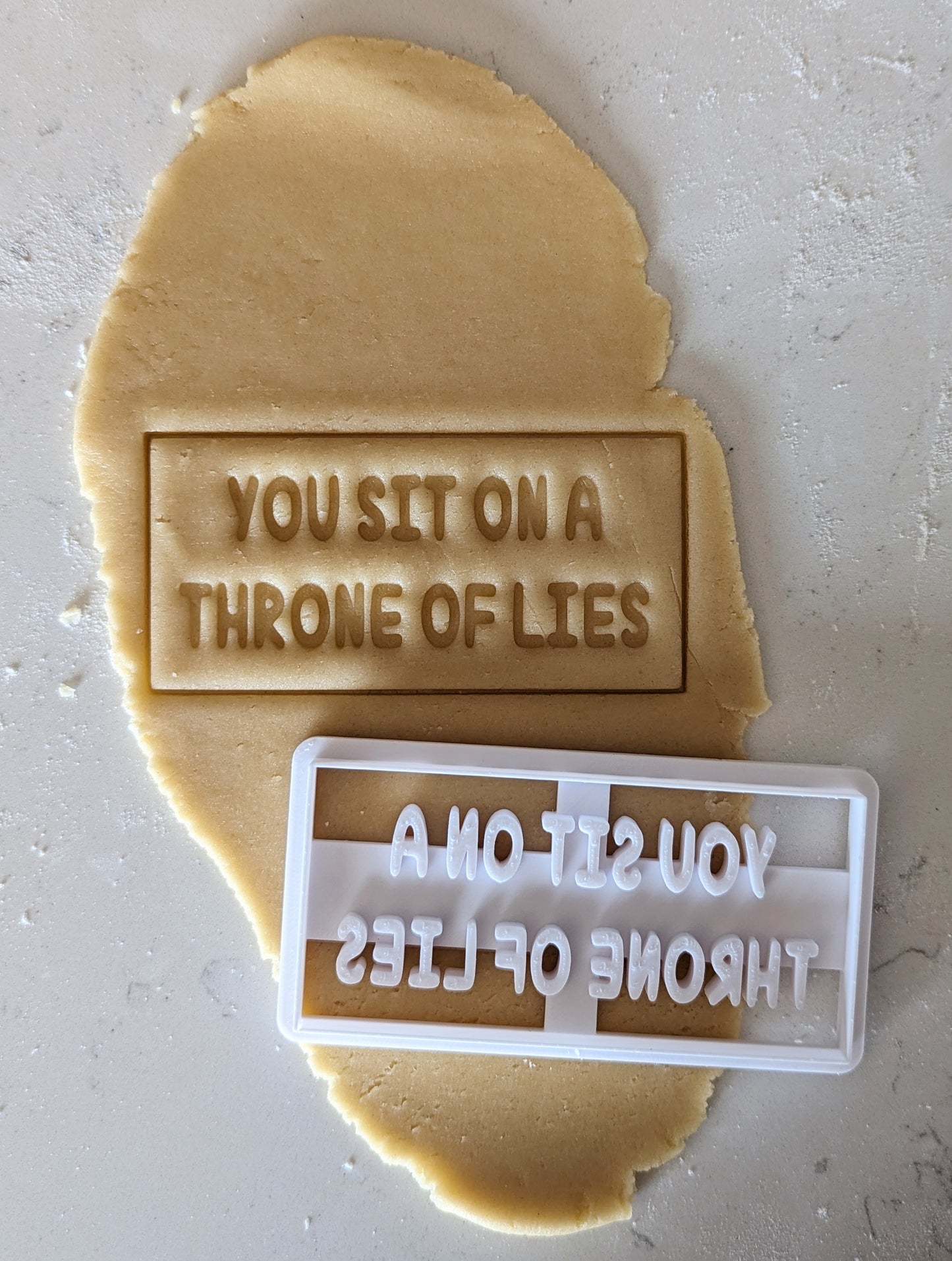 You Sit on a Throne of Lies - Elf Cookie Cutter