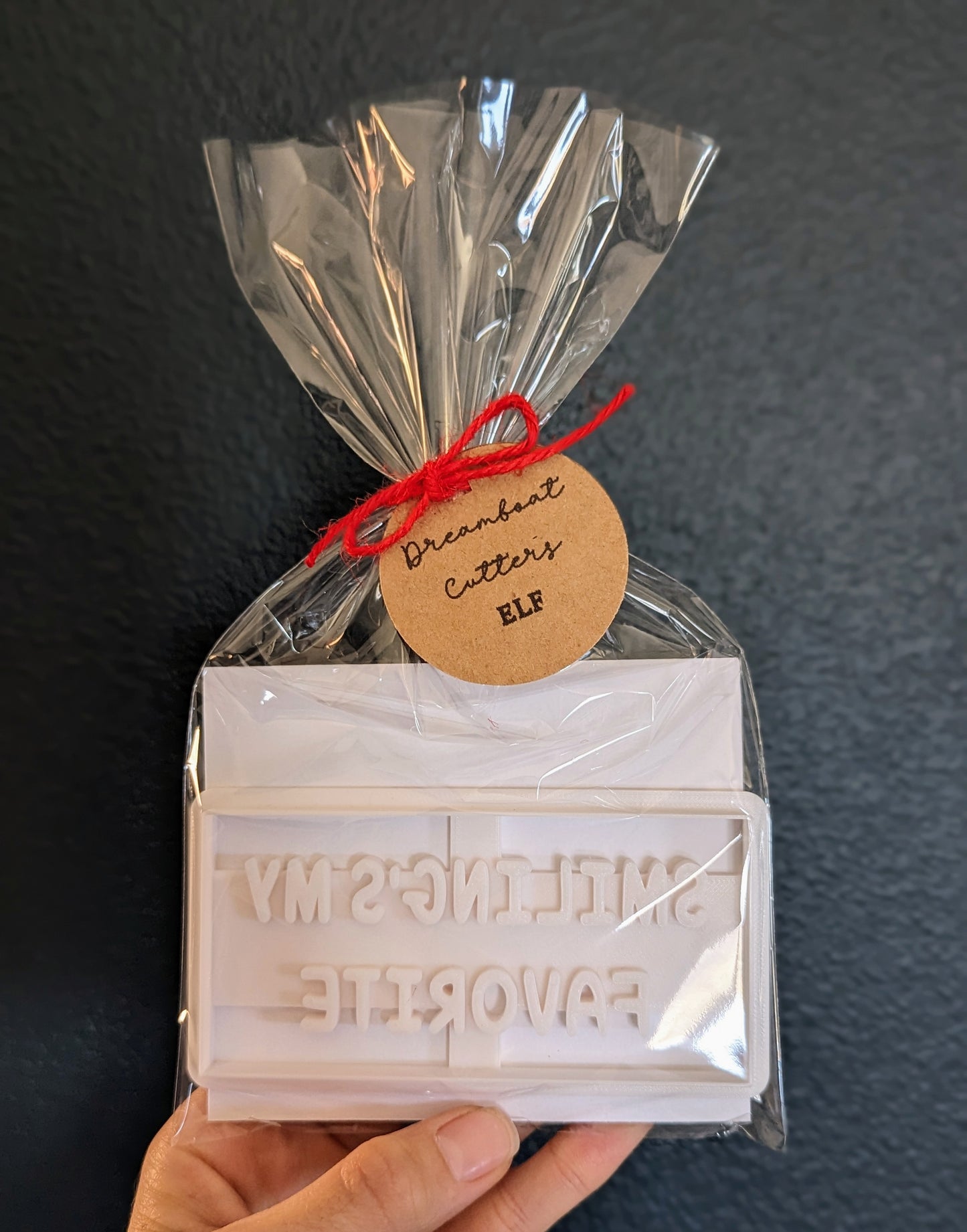 Smiling's my Favorite - Elf Cookie Cutter