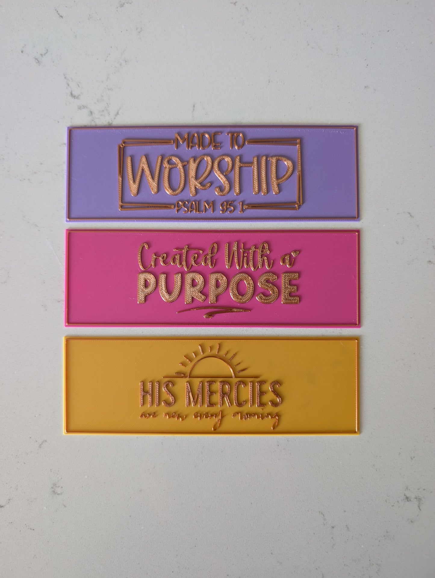 Bible Verse Bookmarks (set of 3)