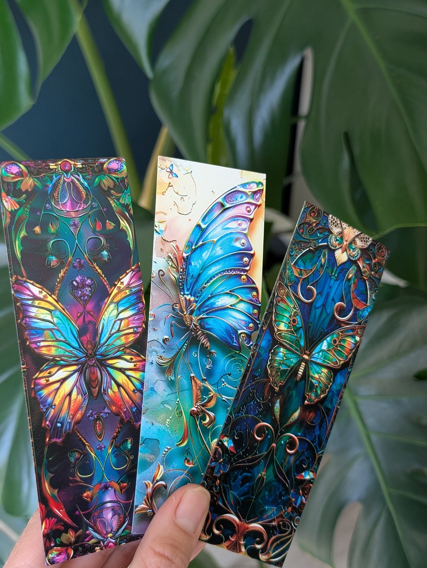 Butterfly Stainglass Bookmarks (Set of 3)