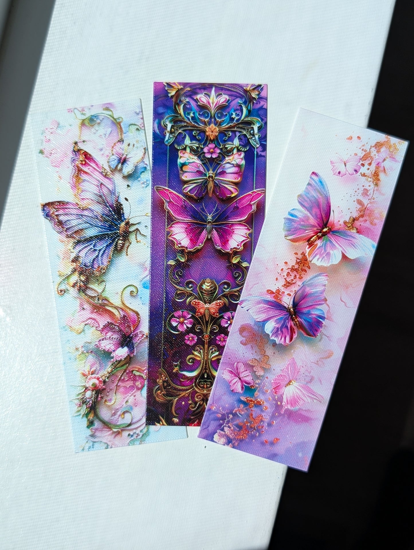 Butterfly Stainglass Bookmarks (Set of 3)