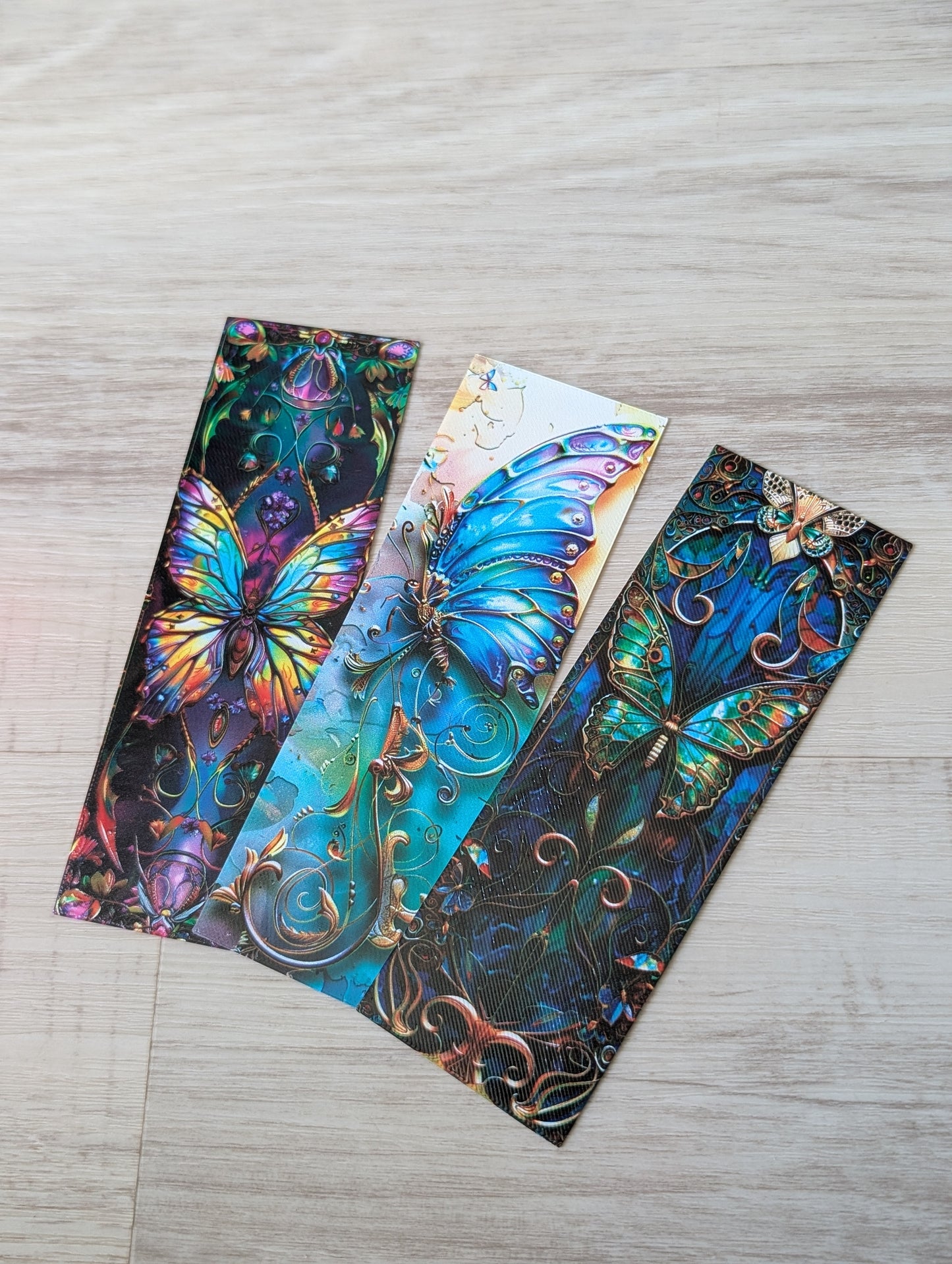 Butterfly Stainglass Bookmarks (Set of 3)