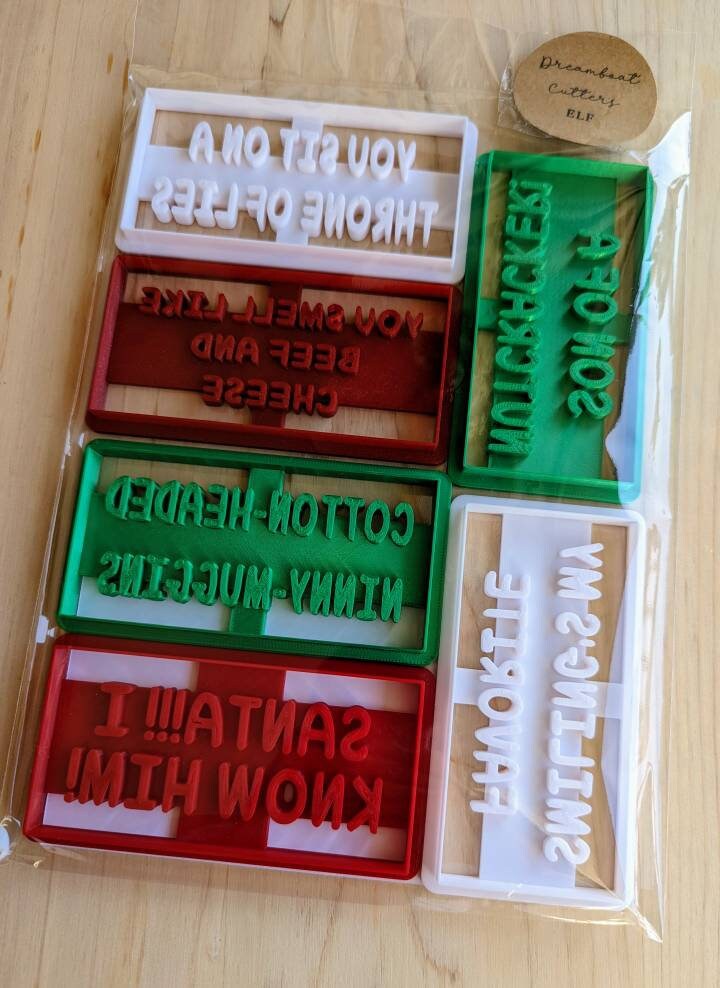 Elf Cookie Cutters (Set of 6)