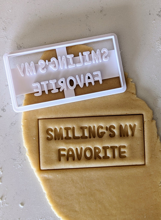 Smiling's my Favorite - Elf Cookie Cutter