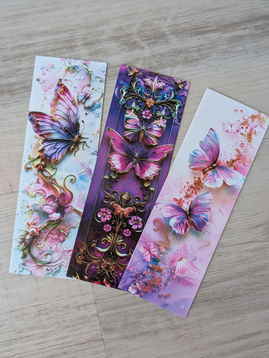 Butterfly Stainglass Bookmarks (Set of 3)