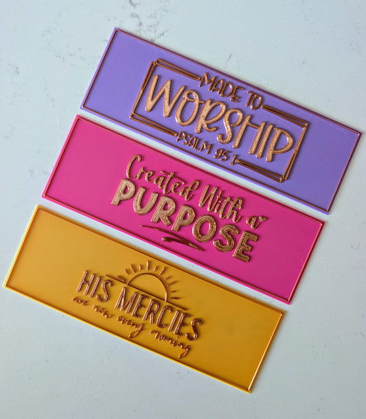 Bible Verse Bookmarks (set of 3)